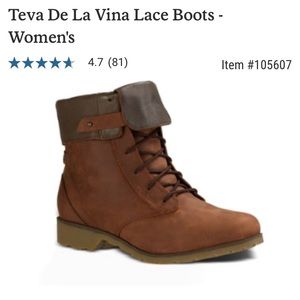 Teva de la vina boots. Like new. Purchased at REI